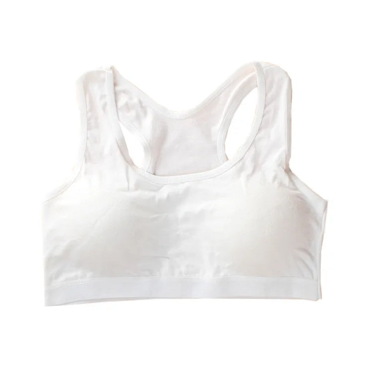 Teen Girls Underwear Teenage Adolescente Cotton Bra Summer Thin Puberty Tank Tops Cheap Stuff Dropshipping KF015