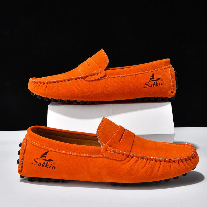 High Quality Women Shoes Lightweight Leather Moccasins Handmade Comforty Fashion Sneakers Mom nurse Flats Soft Walking 2025 New