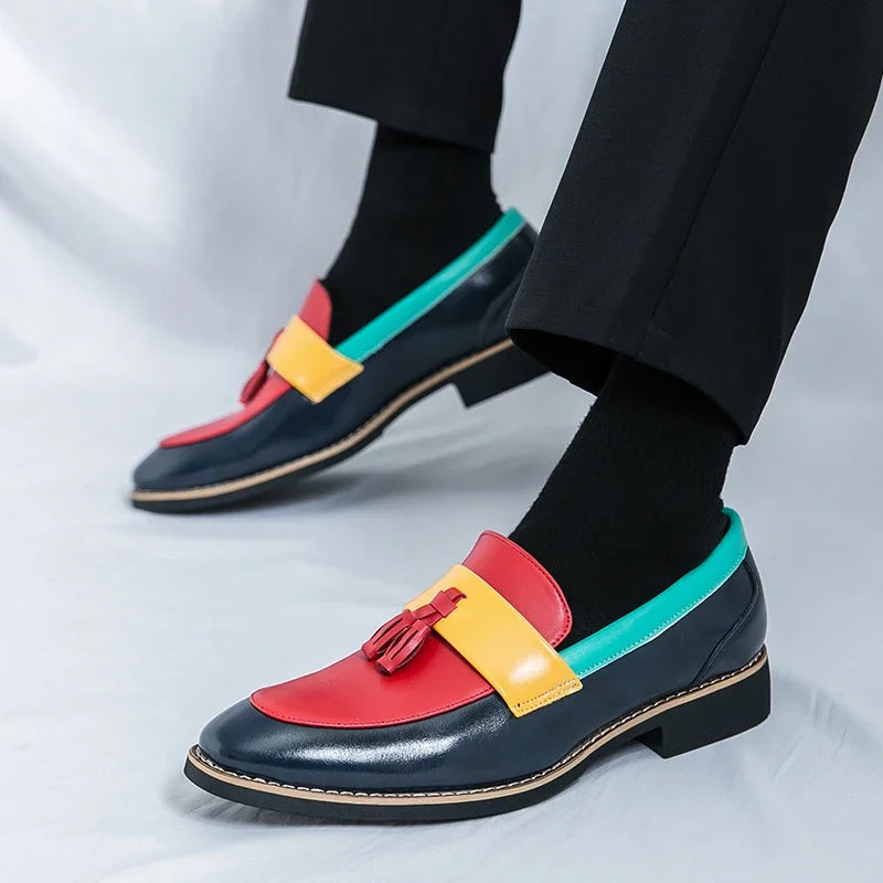 leather shoes Men's color increase thick-soled men Casual sneakers new non-slip business casual dress shoes work men's shoes