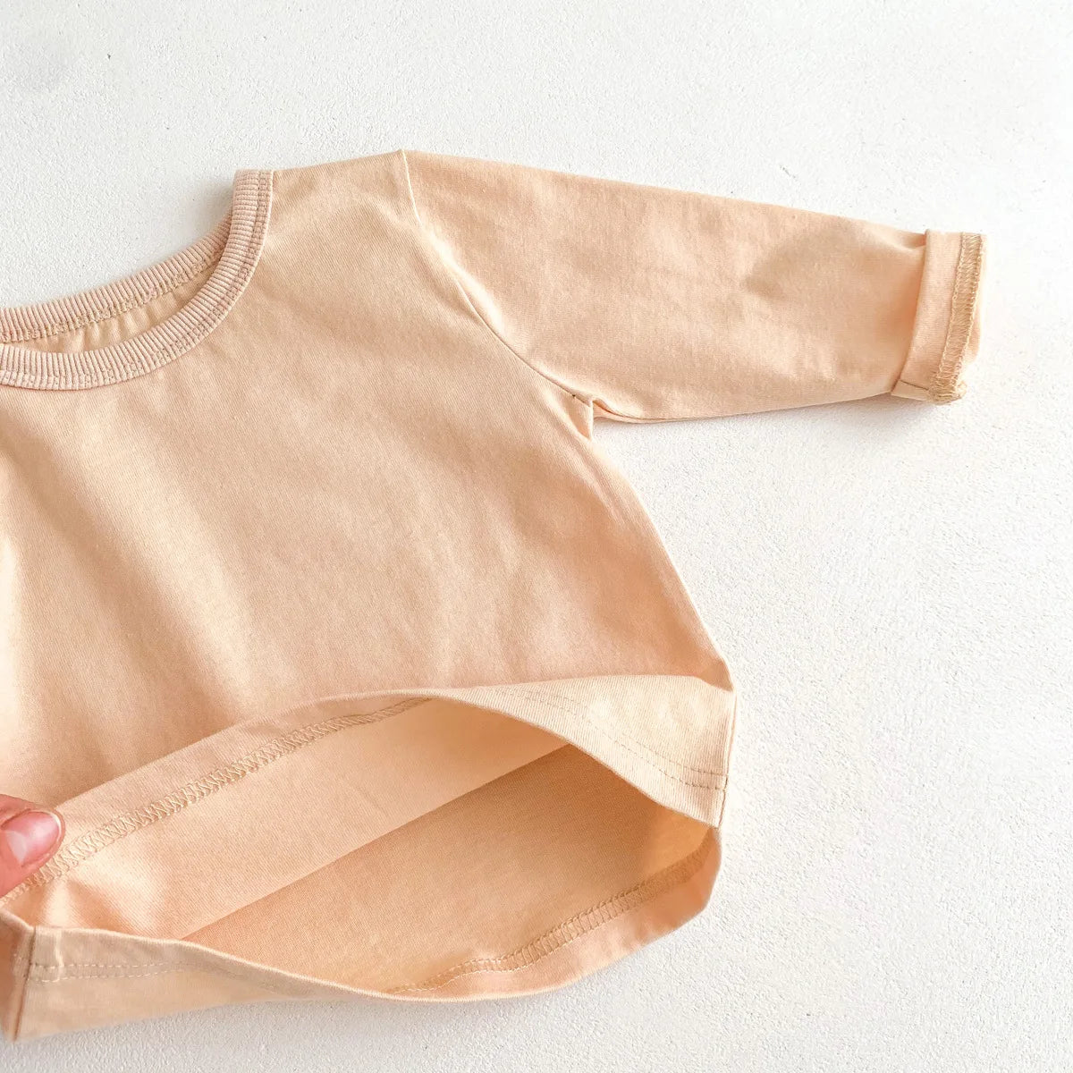 Infant Clothes Toddler Boy Cotton Long Sleeves T-shirts Spring Autumn Outfits Girl Baby Solid Bottoming Shirt Kid Striped Tees
