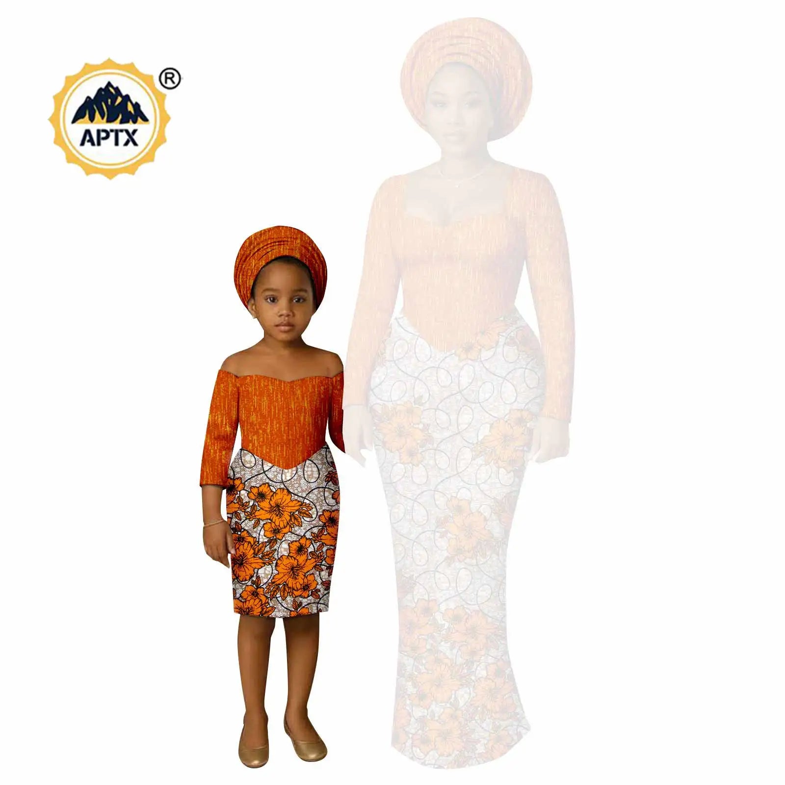 African Print Long Dresses for Women Family Outfits Dashiki Couple Clothes Mom and Daughter Dresses Ankara Outwear 25F029