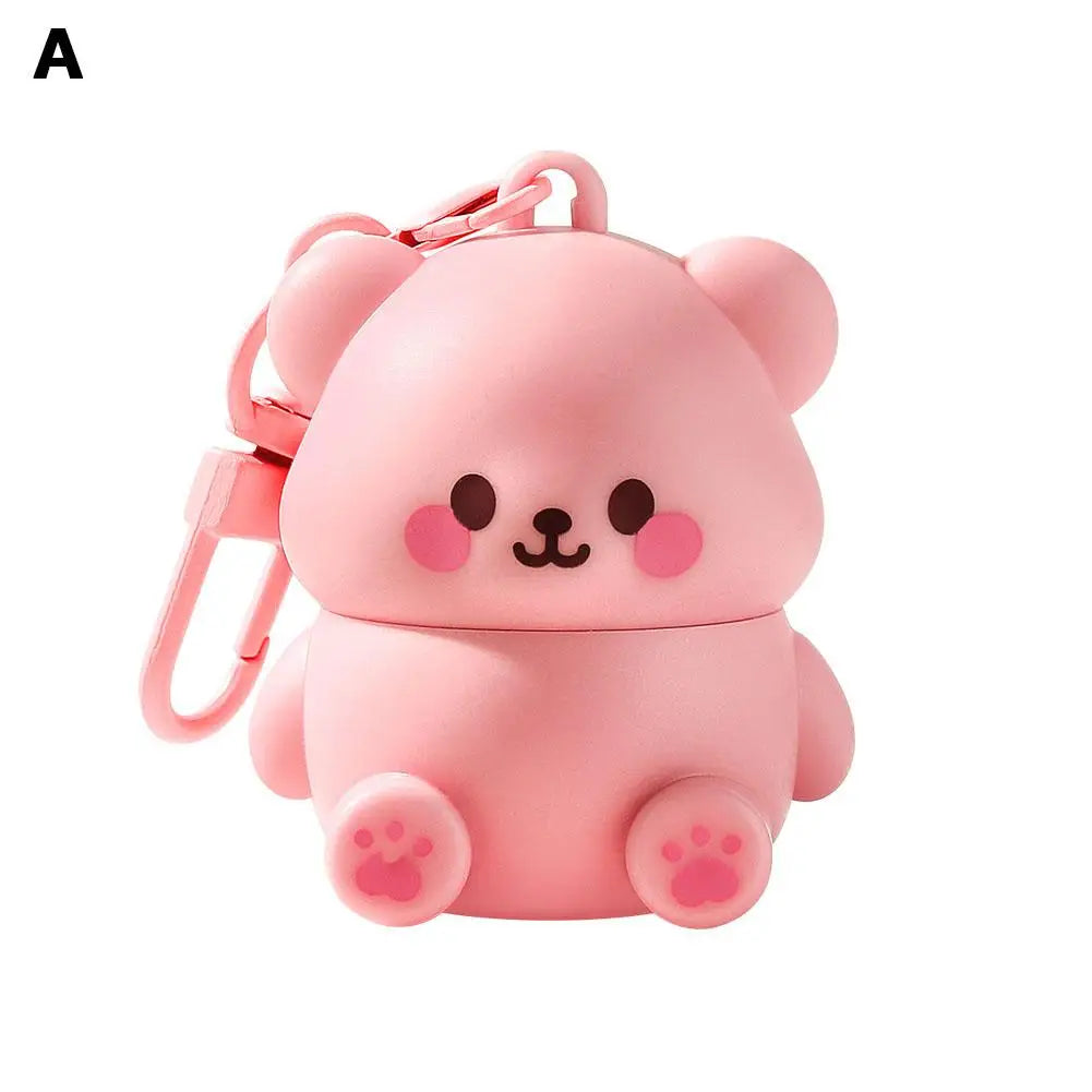 1PCS Childrens Lip Balm Bear Shape Moisturizing Care Kids Adult Lip Protection Dryness Prevention Gentle Lip Care Essential