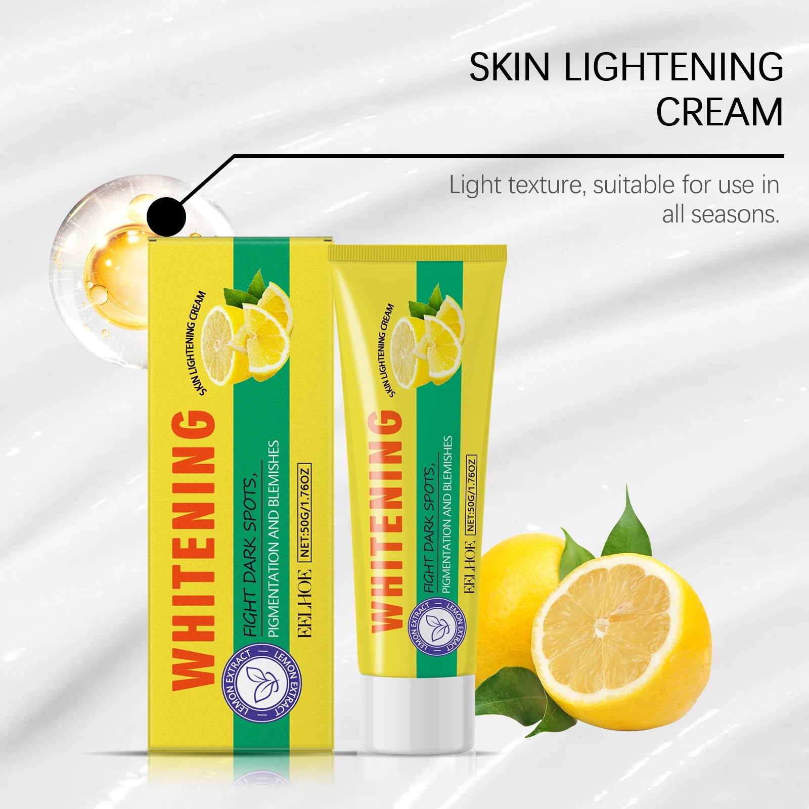 Lemon Brightening Body Lotion Gently Moisturizes Dry Skin Even Skin Tone Whitening Nourishing Lightening Body Cream