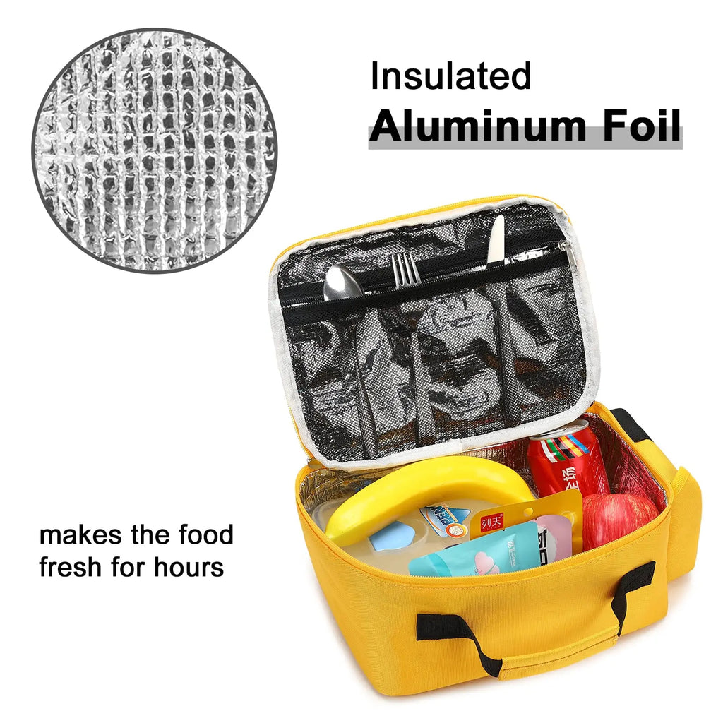 Children's Lunch Bag for Kids Cute 3D Bus Thermal Insulated Small Lunch Box Leakproof Boys Girls Toddler School Tote Bag