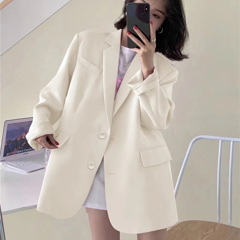 Blazer Woman Spring Summer New Solid Color Suit Jacket Women Korean Fashion Casual Comfortable Suit Woman Clothing Outerwears