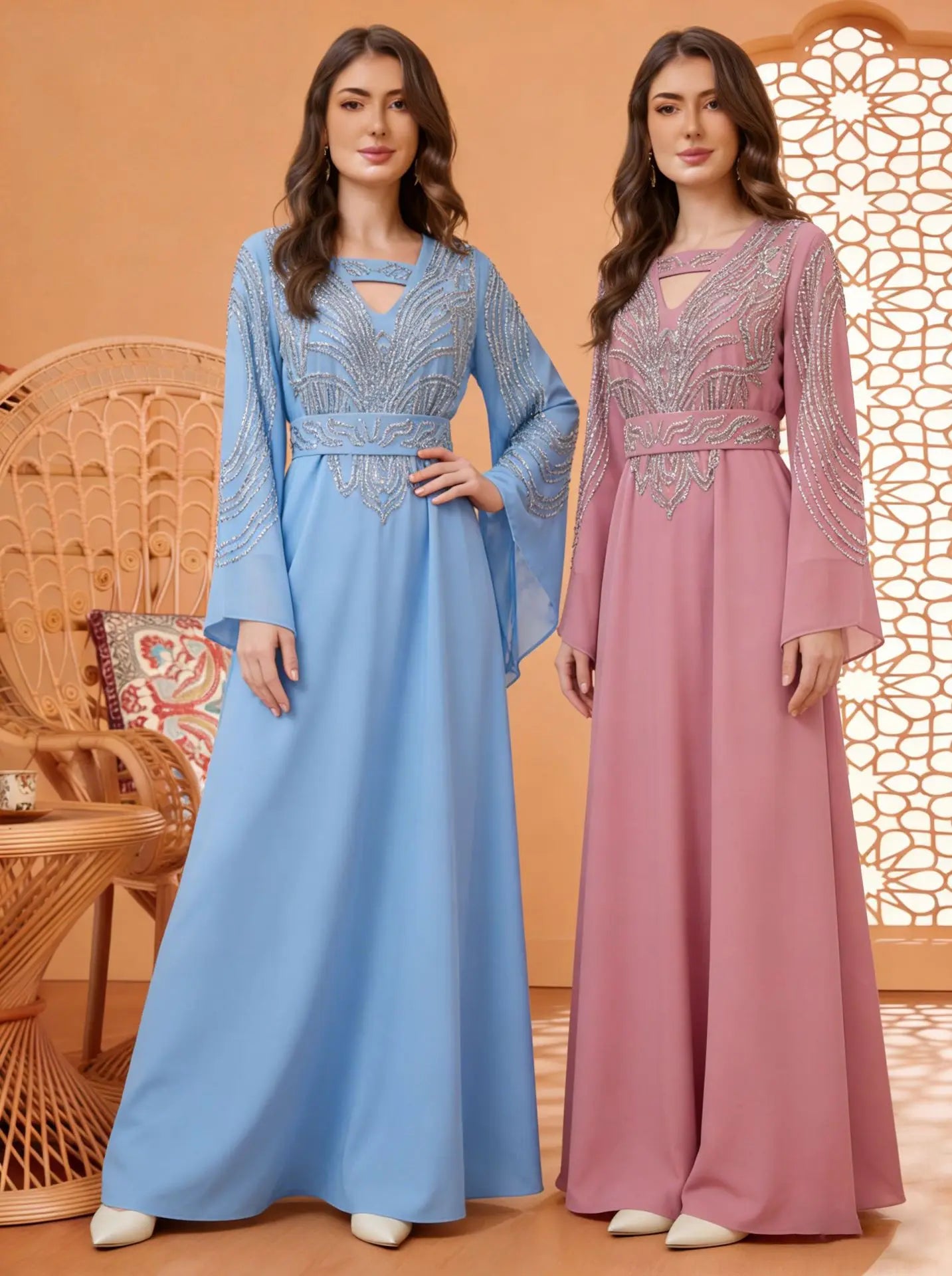 Eid Women Dresses Abaya Muslim Jalabiya Ramadan Long Dress Diamonds Sashes Morocco Dubai Abayas Kaftan Islam Vestidos 2026