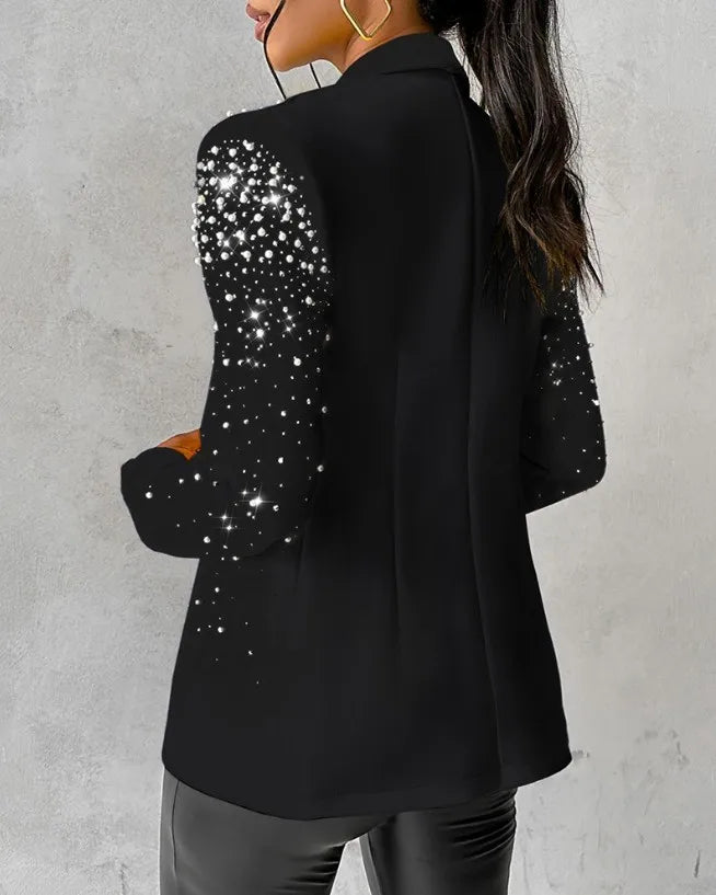 Fashion Blazers For Women Streetwear Autumn Spring Casual Long Sleeve Jacket Turndown Collar Slim Coats Suit Female's Wear