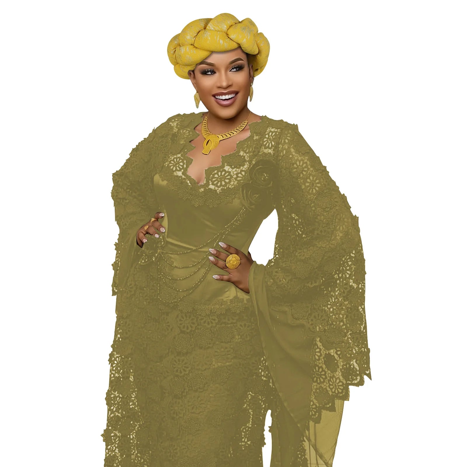 African Auto Gele Headtie Already Made Headties Turban Cap for Women Nigeria Hijab Braid Head Wrap Wedding Party Headpiece