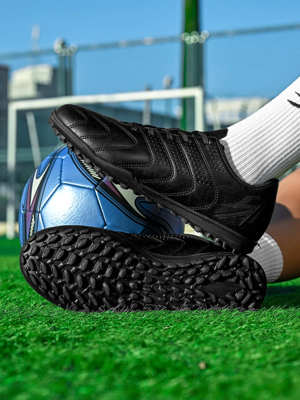 TF Studded Football Shoes for Teenagers and Kids, Unisex, Wear-Resistant, Non-Slip, Comfortable Student Match Football Shoes