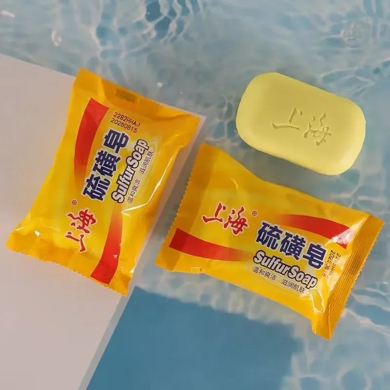 Shanghai Sulfur Soap 5/3Pcs Bath Soap For Deeply Cleanse The Skin Cleaning Hands And Face Keep Comfortable Cleaning Unisex