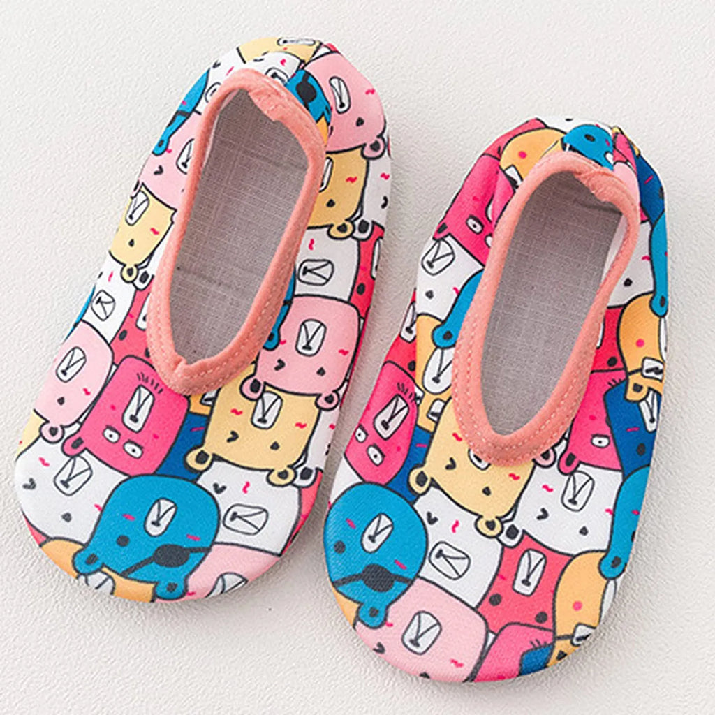 Baby Boy And Girl First Walkers Cartoon Printed Cute Quick Dry Shoes Toddler Shoes Beach Outdoor Lighweight Shoes