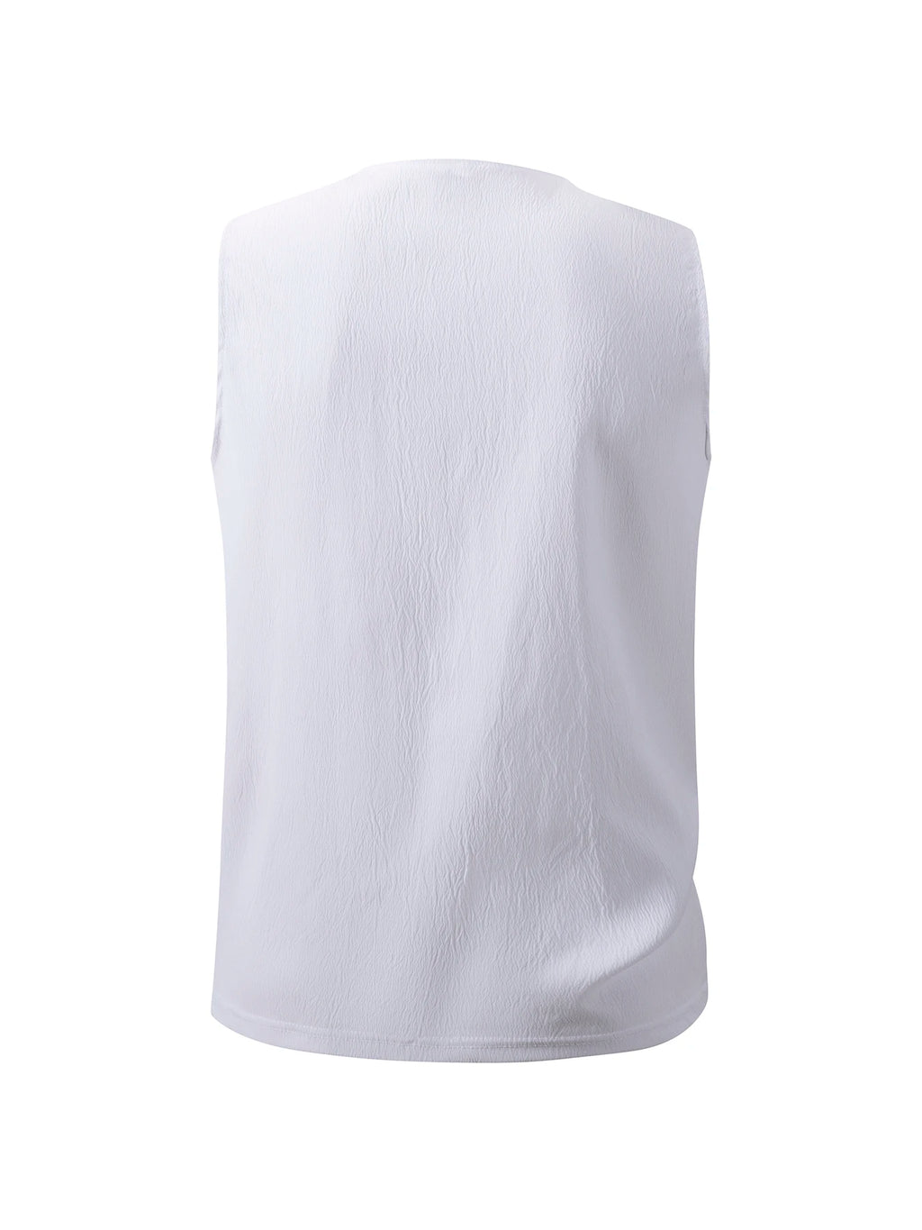 Summer Mens Tank Tops Vest Casual Comfortable breathable Sleeveless Shirts Loose Lace Up O-Neck Tops Streetwear
