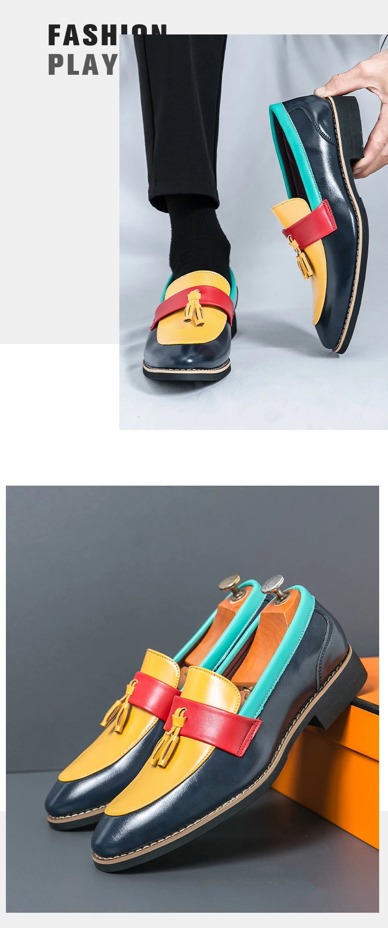 leather shoes Men's color increase thick-soled men Casual sneakers new non-slip business casual dress shoes work men's shoes