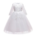 2026 teens girls Formal Dresses For Girls white Princess First Communion Children Clothes Evening luxury Flower Girls bridesmaid