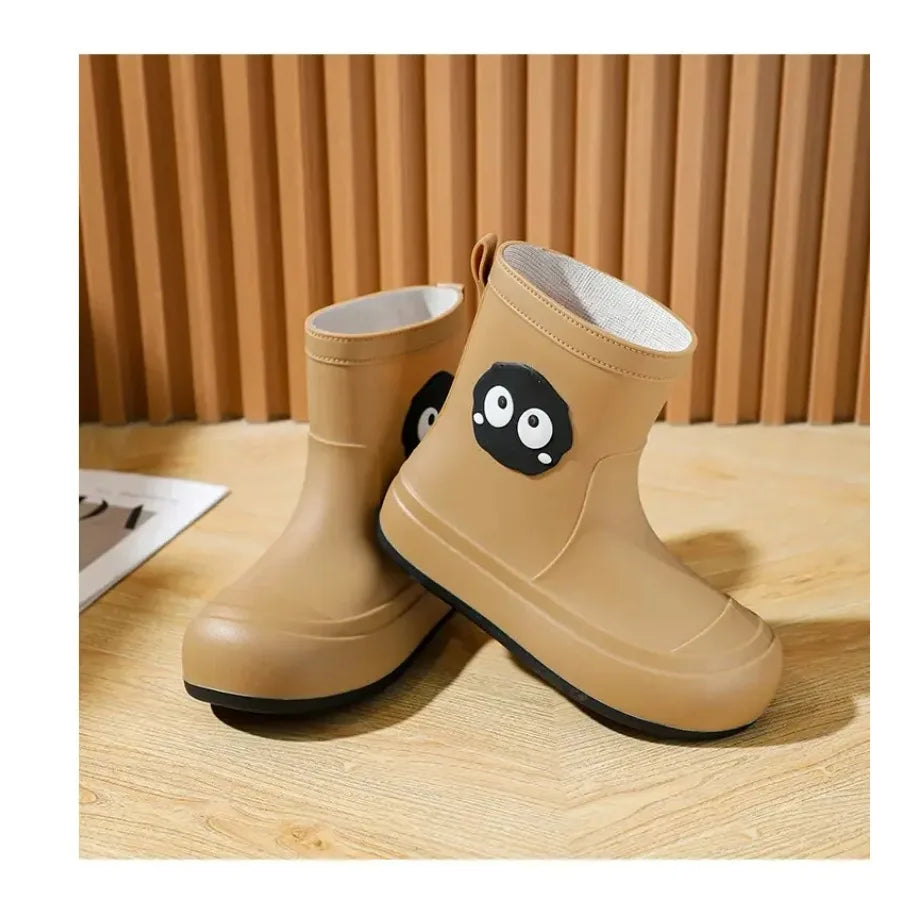 New Women's Cover Foot High Top Flat Sole Rain Shoes Soft Bottom Non Slip Waterproof Oil Resistant Work Shoes Fishing Water Shoe