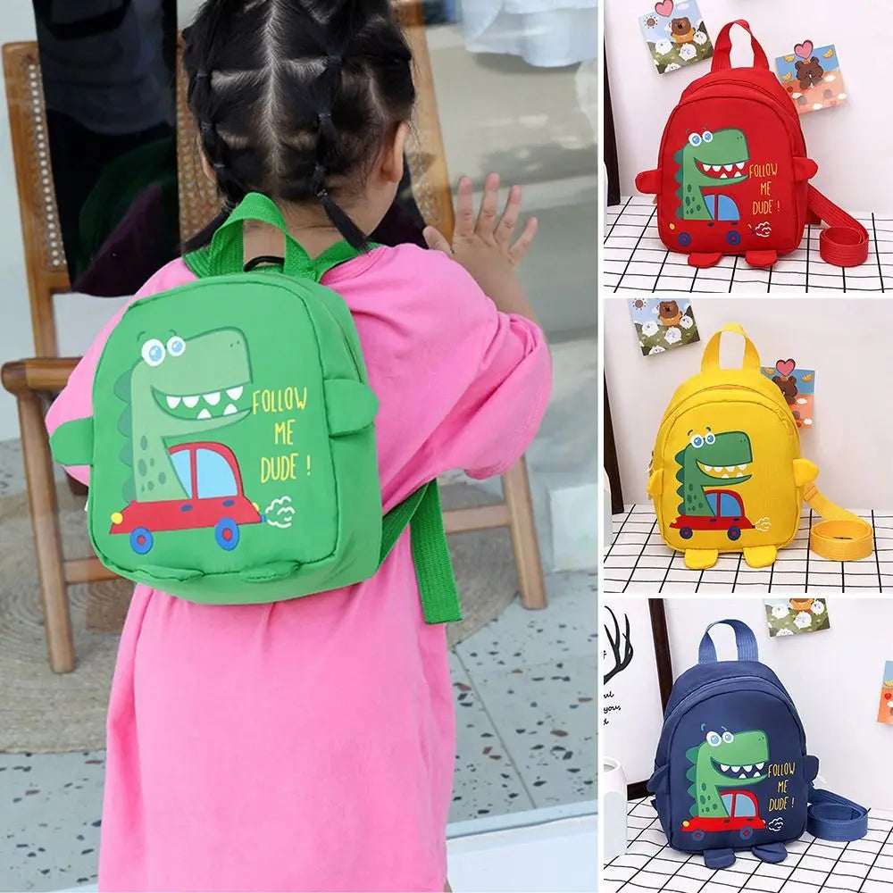 Children Cute Cartoon Dinosaur School Bags Anti-lost Backpacks Toddler Rucksack Kindergarten Schoolbag