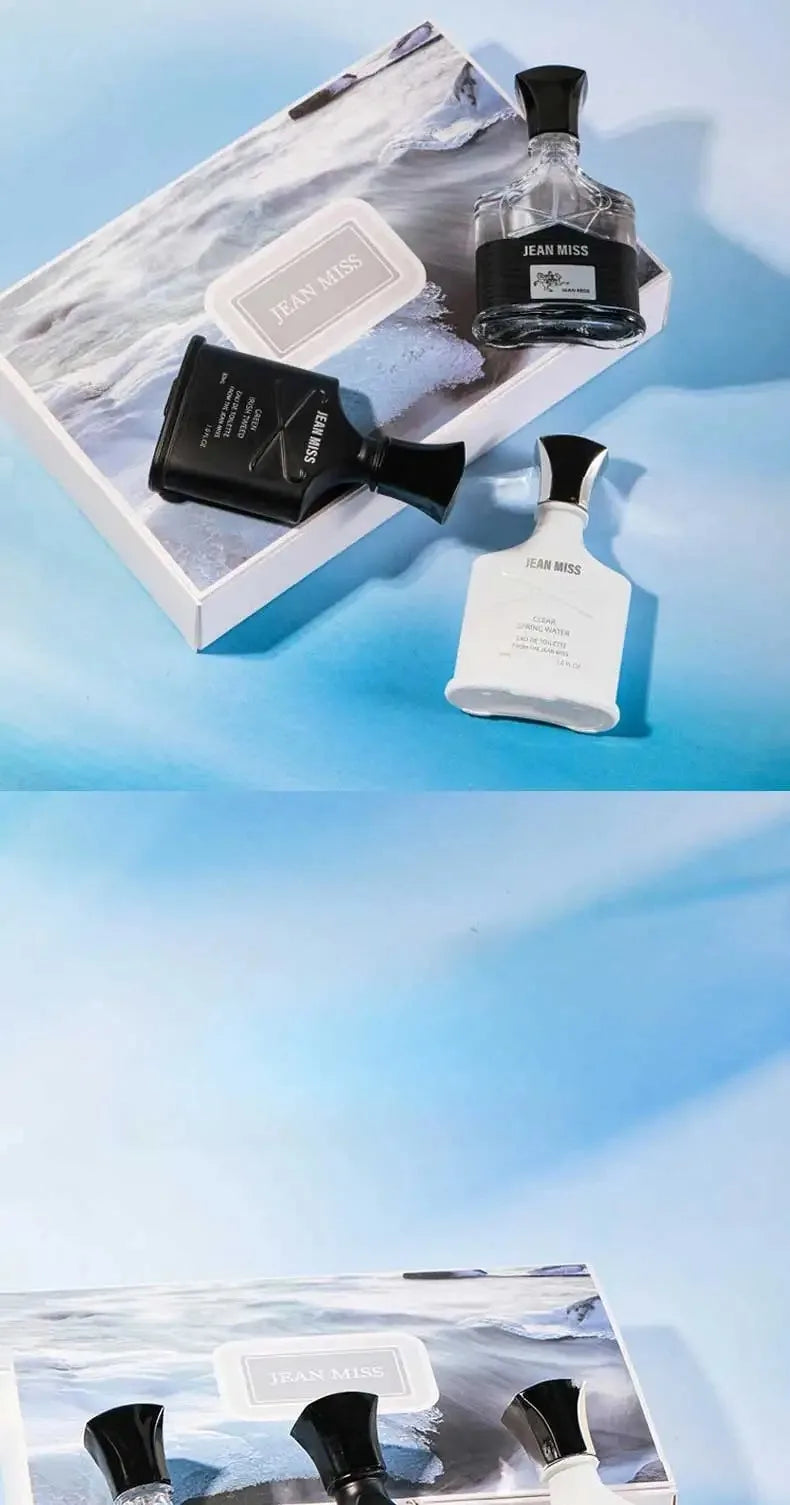 3PCS Men's Perfume Gift Set 90ml Long Lasting Fresh Scent Cologne Premium Eau De Toilette Masculine Fragrance Perfumery
