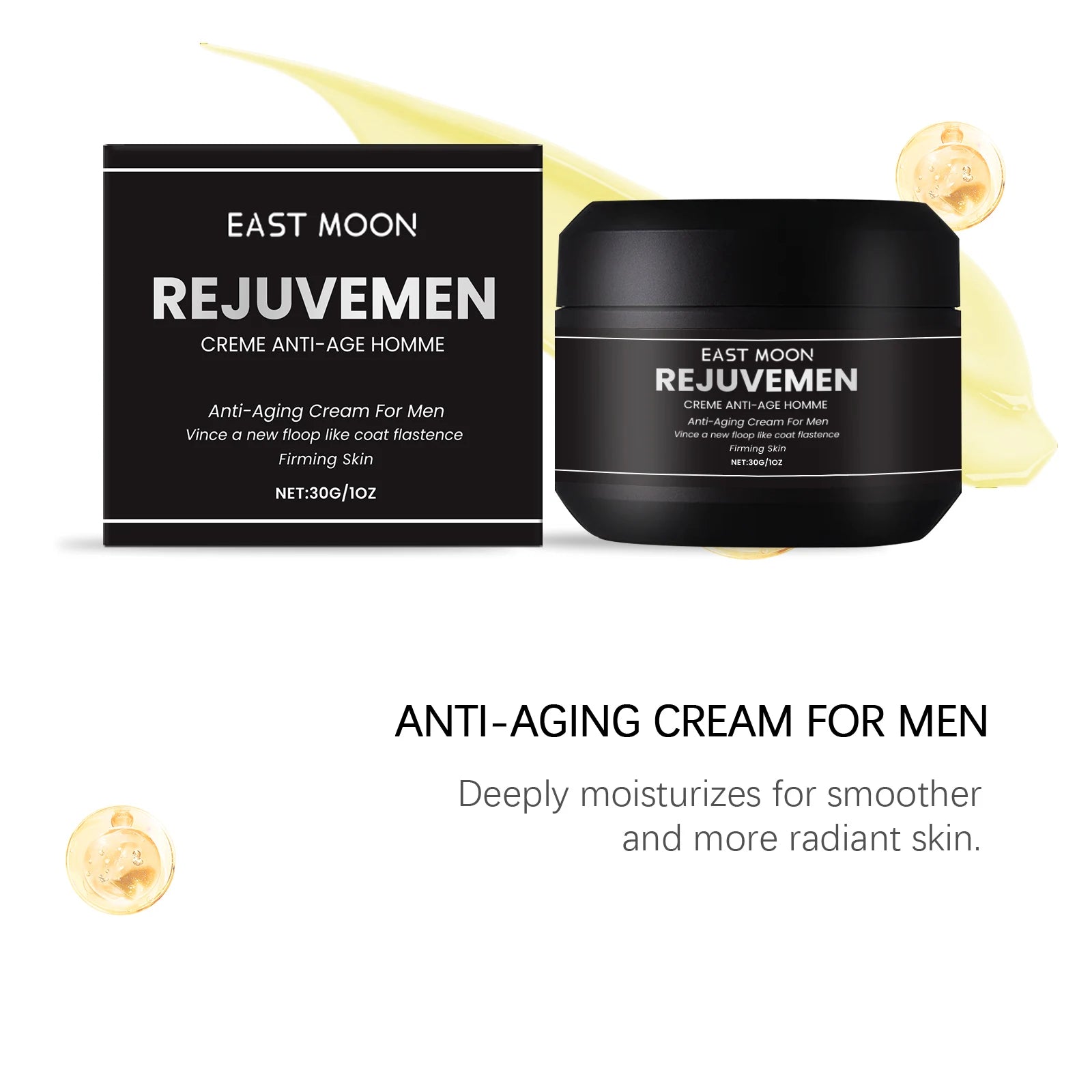 Face Cream For Men Firming Lifting Hydrating Skincare Helps Reduce Fine Lines Wrinkles Brightening Nourishing Facial Skin