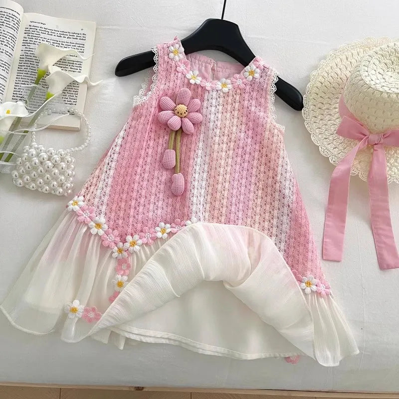 Summer Dress for Baby Girl & Toddler - New Style Thin Fashion Kids Clothing, Cute Casual Wear Party Dress for Kids Girl