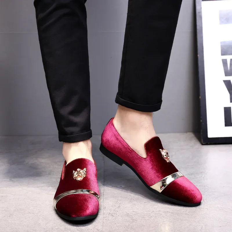 Party Shoes for Men Dress Shoe 2025 Fashion Designer Slip on Loafers Male Italian Luxury Brand Wedding Shoes Mocasines Hombre