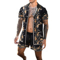 Trend Floral Pattern Hawaiian Shirts Fashion Summer Beach Shirt For Men Lapel Short Sleeve Loose Casual Streetwear Blouse Tops