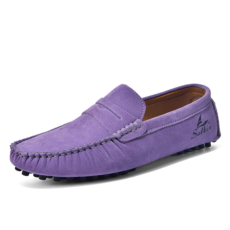High Quality Women Shoes Lightweight Leather Moccasins Handmade Comforty Fashion Sneakers Mom nurse Flats Soft Walking 2025 New