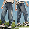 DIIMUU Kids Skinny Jeans Boys Denim Clothing Bottoms Casual Trousers Children Clothes Pants Infant Toddler Garments Jean