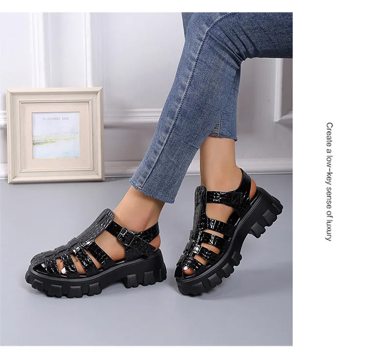 Premium Orthopedic Sandals New Women Gladiator Platform Walking Sand Sandalias Ladies Wedge Sandals Female Beach Shoes Female