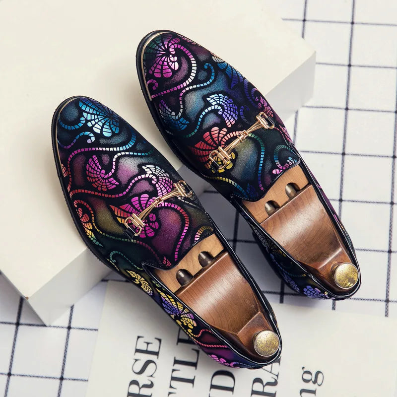 Party Shoes for Men Dress Shoe 2025 Fashion Designer Slip on Loafers Male Italian Luxury Brand Wedding Shoes Mocasines Hombre