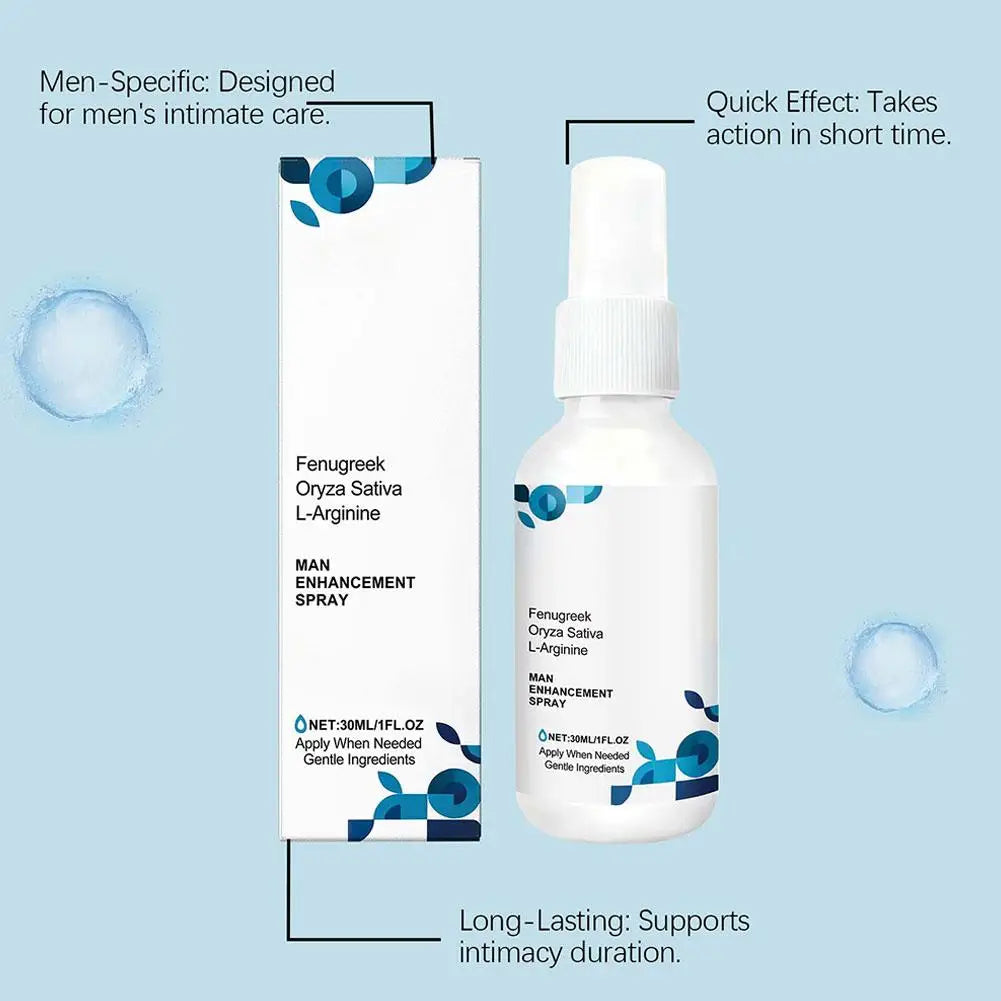 Men's Gently Care Spray Nourishes Men's Bodies Daily Condition Active Energy Recovery Care Enhancing Refreshed Body Care Spray