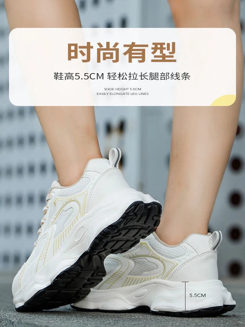 Women's safety shoes with steel toe caps, anti smashing and anti puncture rotating buttons, no tie up, hot selling shoes