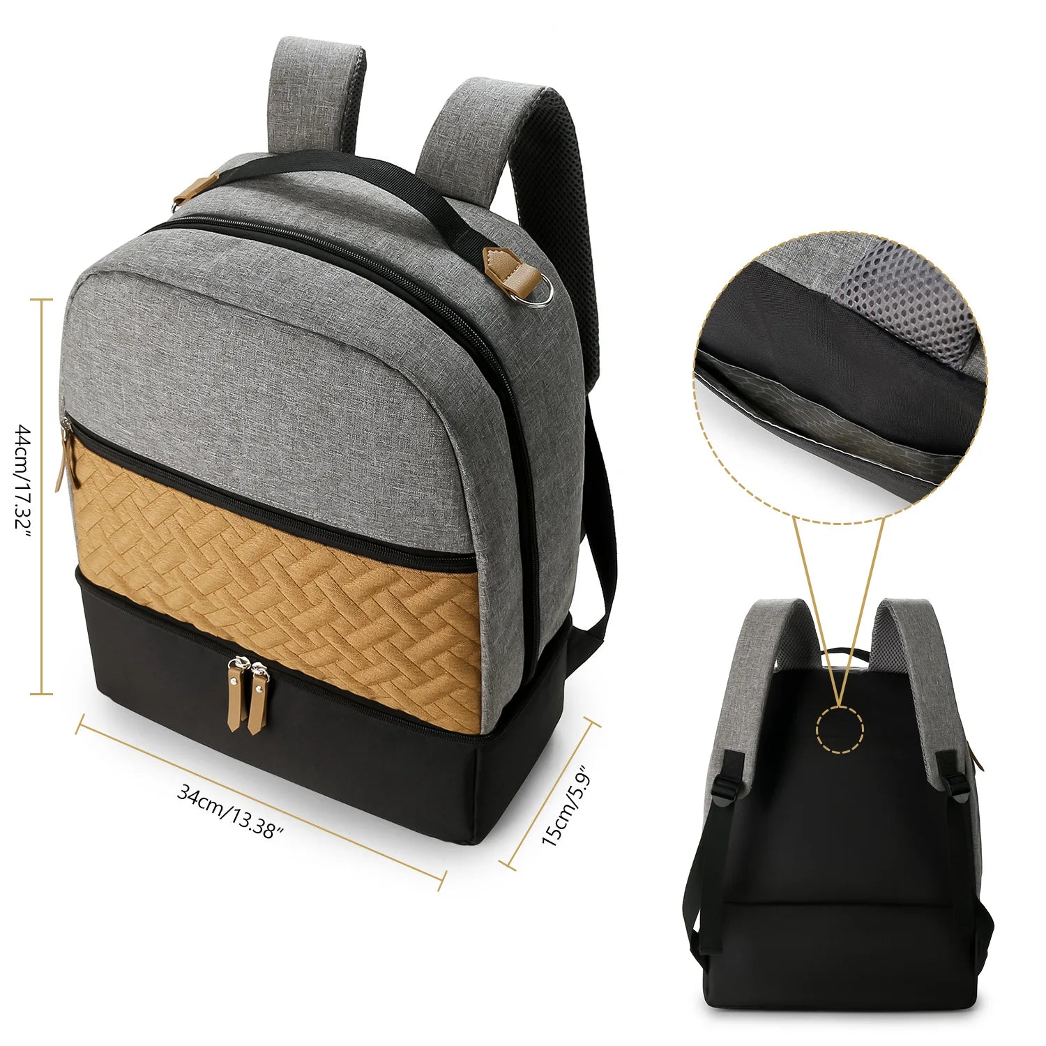 New Baby Diaper Bag Backpack Multifunctional Waterproof Maternity Nappy Bags Mommy Travel Backpack Stroller Bag Baby Nappy Cares