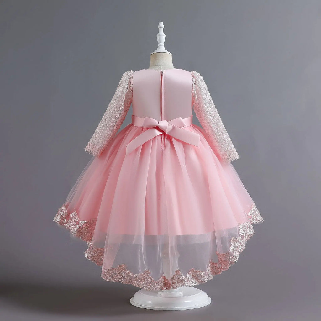 Formal Teenager Kids Evening Dress For Girls Trailing Children Costume Wedding Prom Gowns Princess Dresses 6 8 10 12 Years