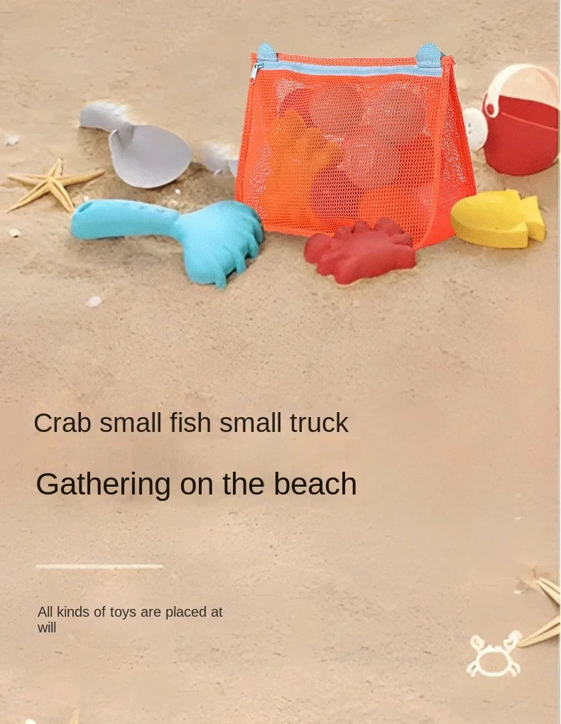 Children's Toy Storage Bag Travel Travel Beach Bag Hollow Can See Through The Beach Net Bag Shoulder Bag