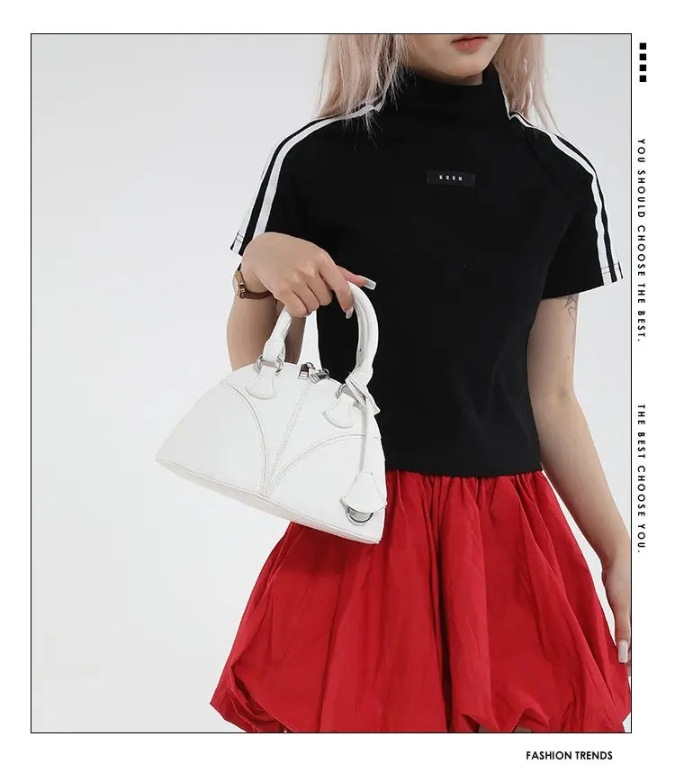 Luxury Unique Diaper Bag Shoulder Purse Ladies Trendy Design Minimalist Textured Original Square Satchel