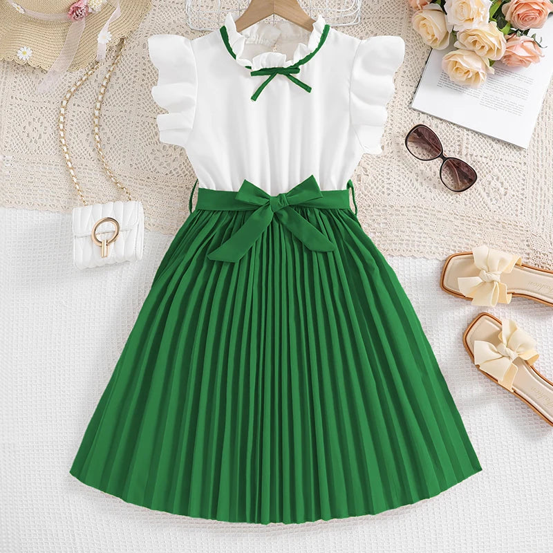 Kids Dress For Girls 8-12 Years Summer Girls Elegant Classic Fashion Intellectual Dress Birthday Party Dress For Children
