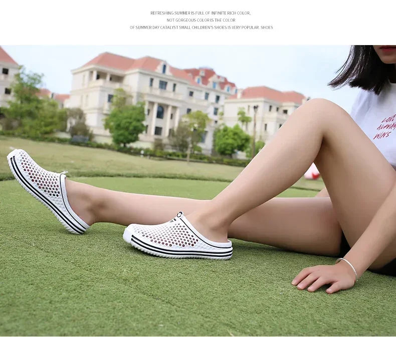 2025 New Men Summer Slippers High Quality Non Slip Beach Shoes For Women Breathable Couples Fashion Comfortable Garden Shoes