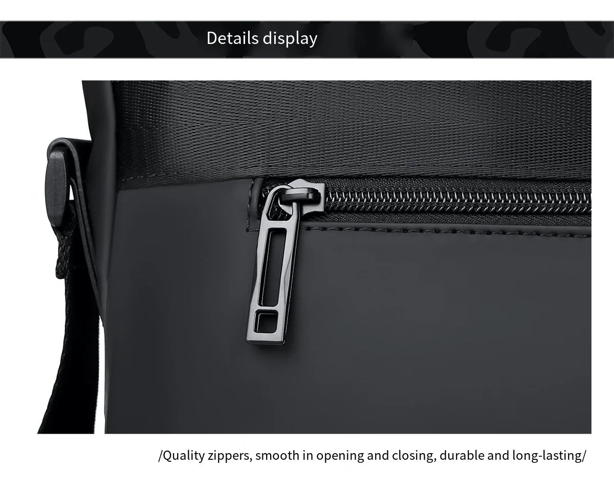 New Briefcase, High-End Business Crossbody Bag, Commuter Travel Backpack, Large-Capacity Shoulder Bag, Fashionable Water-Repellent Handbag, Laptop Bag, Solid Color Casual Bag