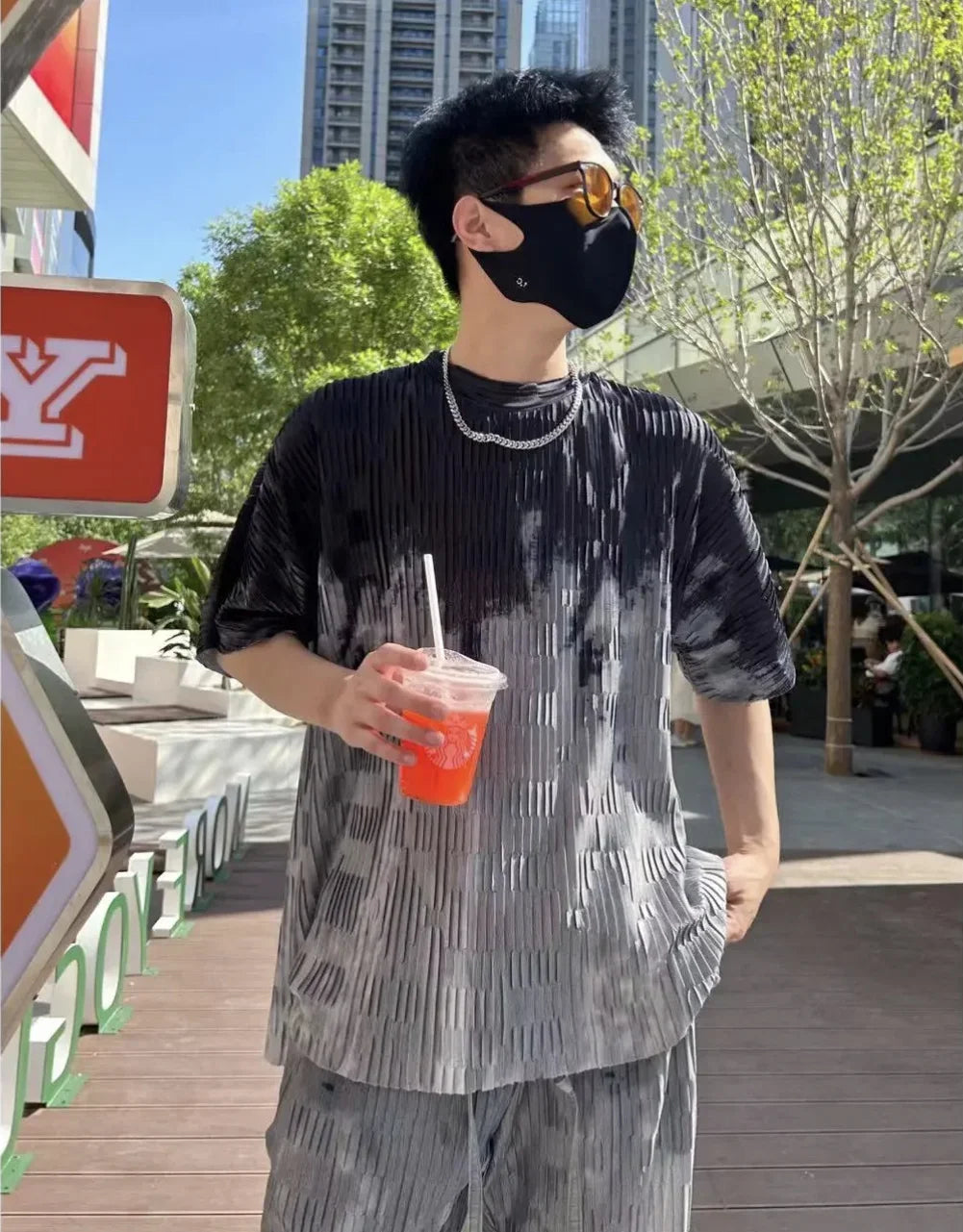 Jogger Jogging Running Male T Shirt Trousers Sets Oversized Graphic Men's Pants Set Print Stretch Tee Cheap Clothes Regular Fit