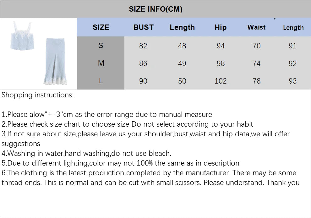 Women's Skirt Set 2026 Spring Elegant Lace Thin Straps Tops Hihg Waist Elastic Waist Midi Skirts Fashion Sexy Female 2 Piece Set