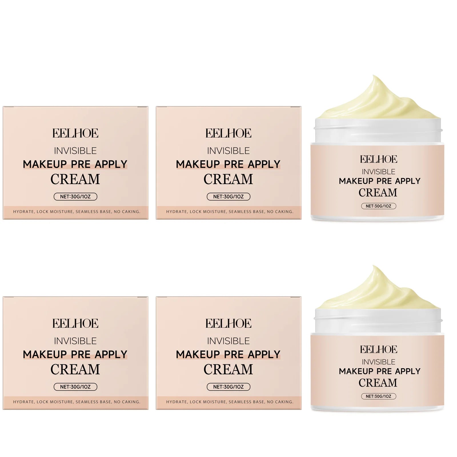 Pre Primer Invisible Makeup Waterproof Minimize Pore Brightening Skin Tone Natural Isolation Pre Apply Cream Primer Makeup 30g