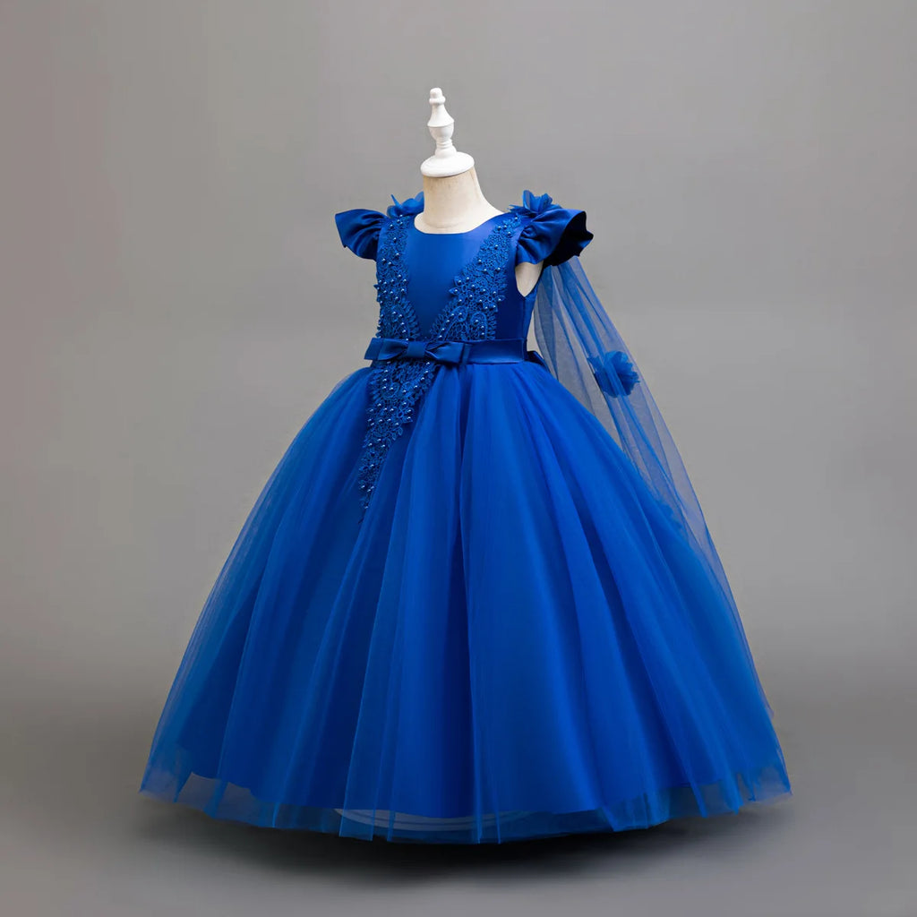 4-12 years old Dress up dance party girl dress tulle girl wedding dress elegant girl party dress kids Christmas dress