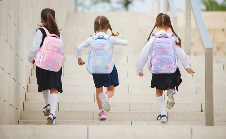 Children School Backpack Set with Wheels Students Bags for Girls Trolley Bag Cute Schoolbag Rolling Wheeled Backpack Child Girl