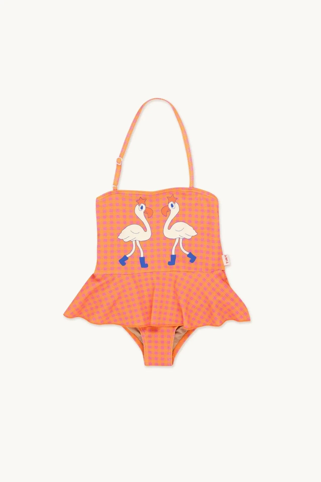 Kids Swimwear 2025 Summer New Boys Swimwear Girls Children's Straps Printed Swimwear One-piece Swimsuit
