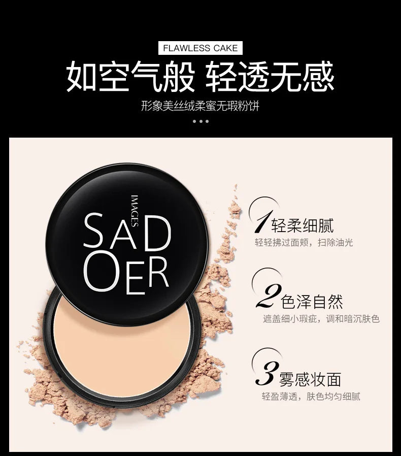 Velvet Face Makeup Powder Waterproof Loose Powder Soft Setting Up Finish Honey Control Make Oil Compact Powder Skin