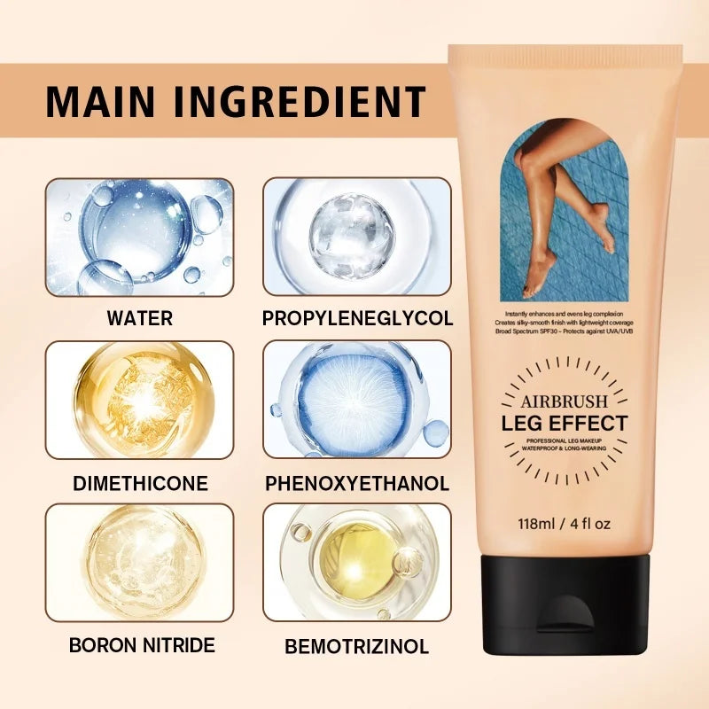 All-in-One Leg Perfector Lotion 118ml - 3 Shades with SPF 30, Waterproof, Long-Wear to Conceal & Smooth Skin Flawlessly.