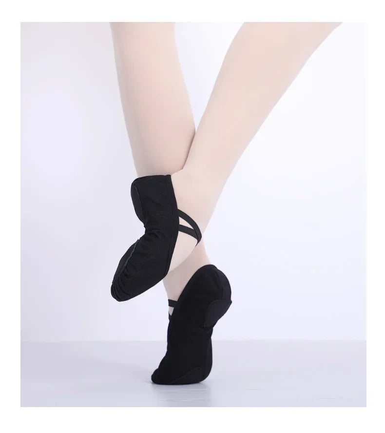 Women Ballet Shoes Canvas Girls Dance Slippers Split Sole Gymnastics Yoga Dancing Shoes Children Adult Ballerina Shoes