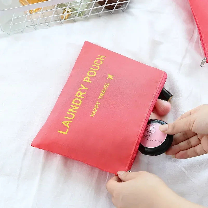 Travel 6-piece Storage Bag Set, Travel Luggage Sorting Bag, Clothing Packaging Bag, Breathable and Moisture-proof Storage Bag