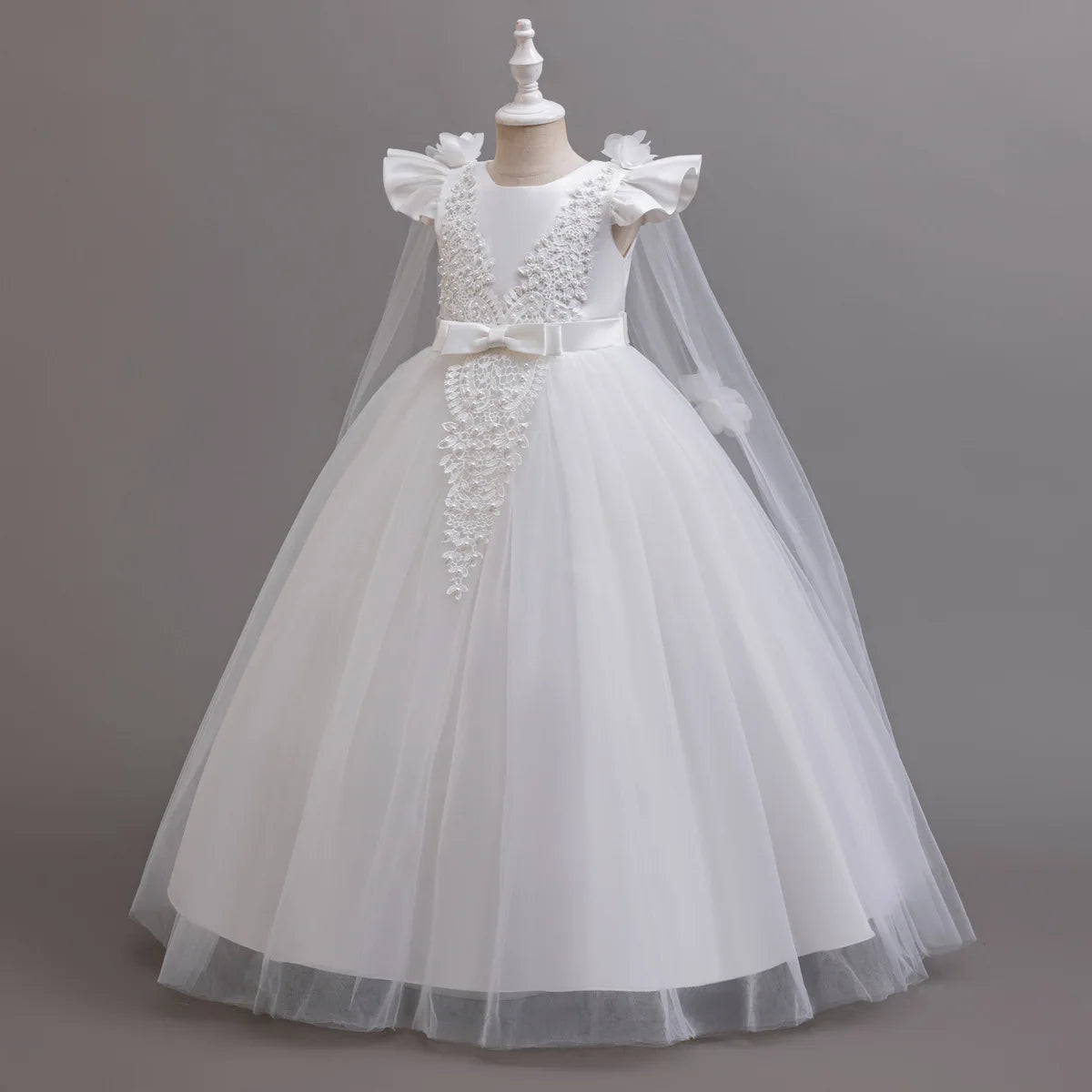 4-12 years old Dress up dance party girl dress tulle girl wedding dress elegant girl party dress kids Christmas dress