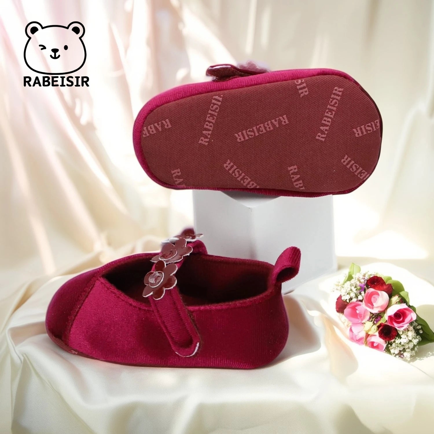 Baby Girl Princess Shoes 0-18 Months Baby Walking Shoes Fashionable and Sweet